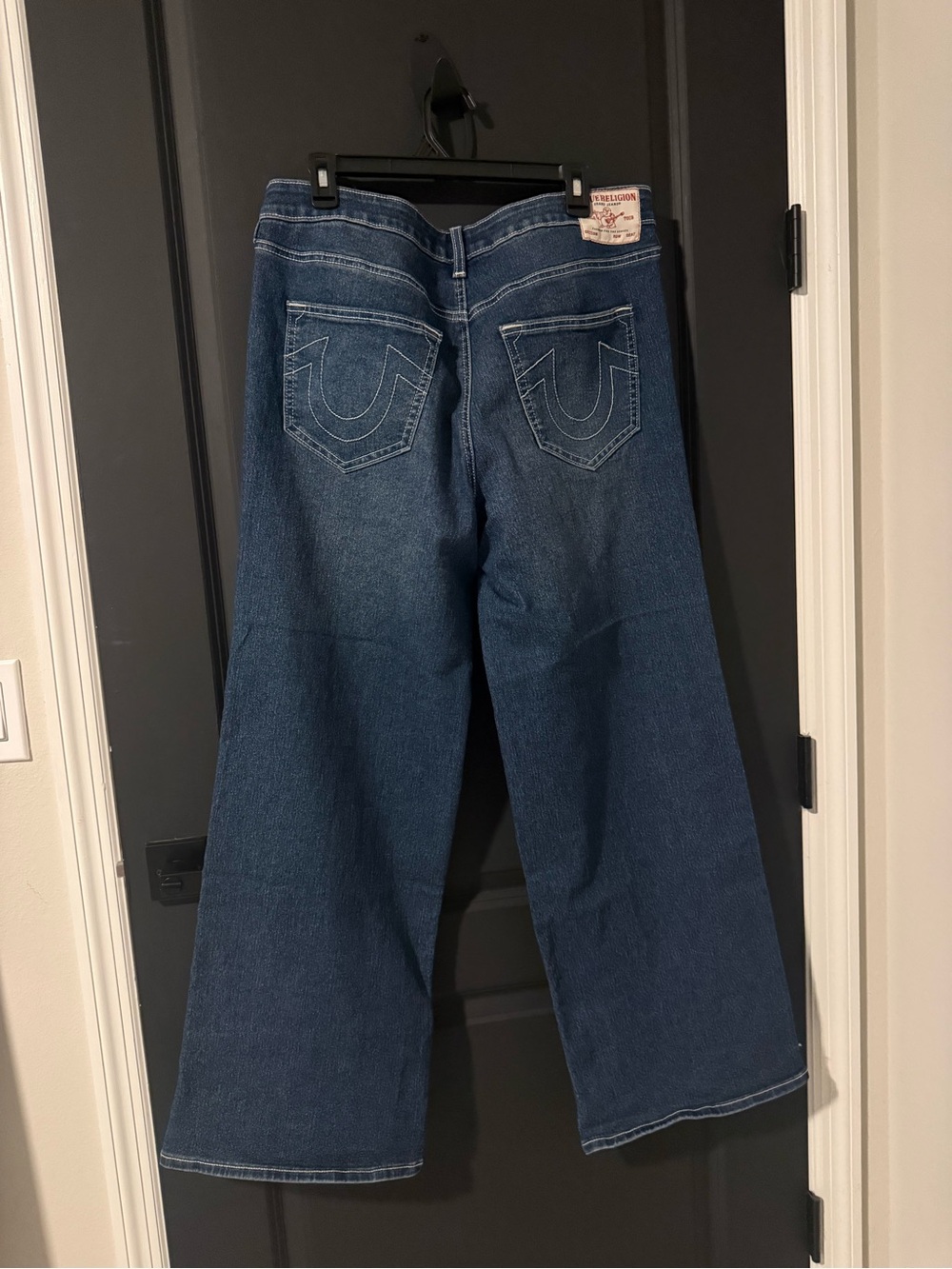 True Religion Wide Leg Jeans - Indigo Blue